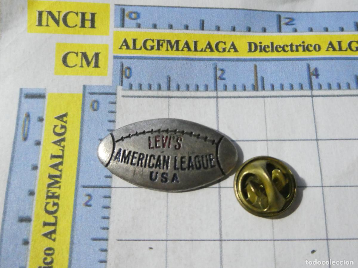 Coleccionismo deportivo: PIN DE DEPORTES. F&Uacute;TBOL AMERICANO RUGBY. BAL&Oacute;N NFL. LEVI'S LEVIS AMERICAN LEAGUE USA EEUU