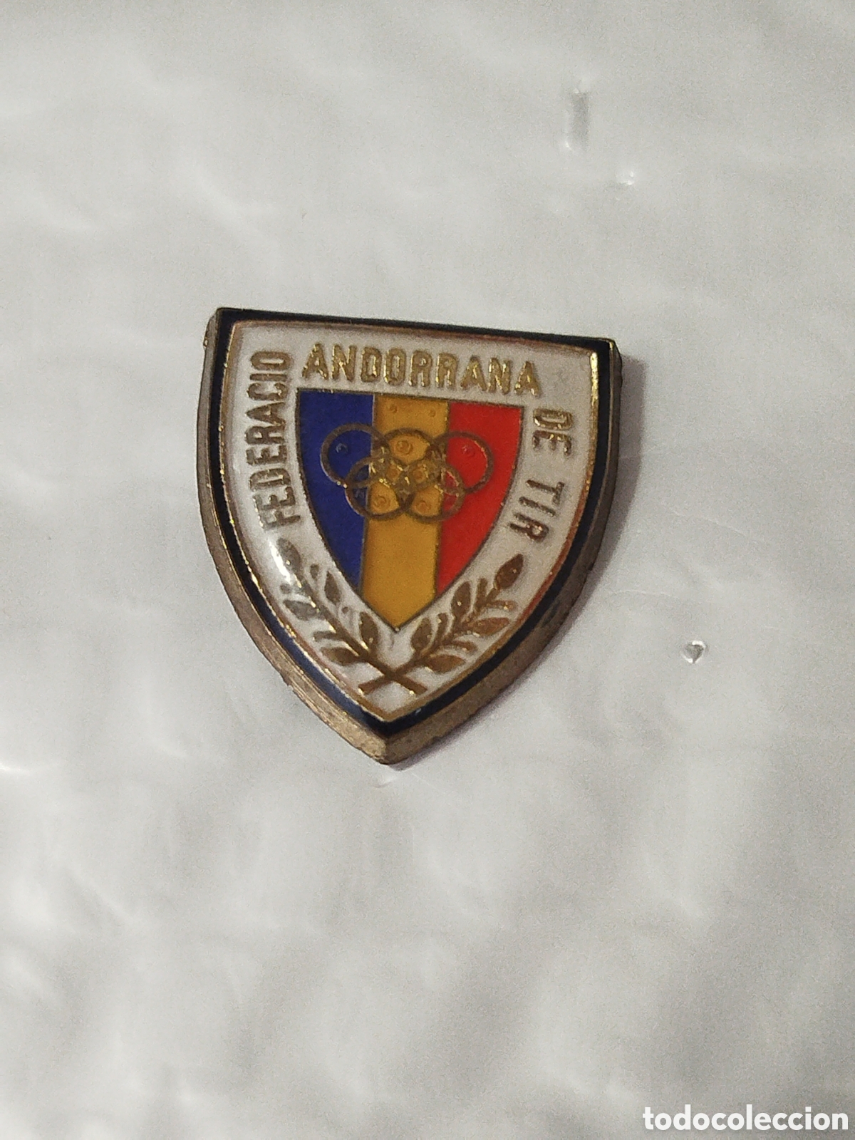 Coleccionismo deportivo: INSIGNIA DE TIRO.FEDERACION ANDORRANA DE TIRO