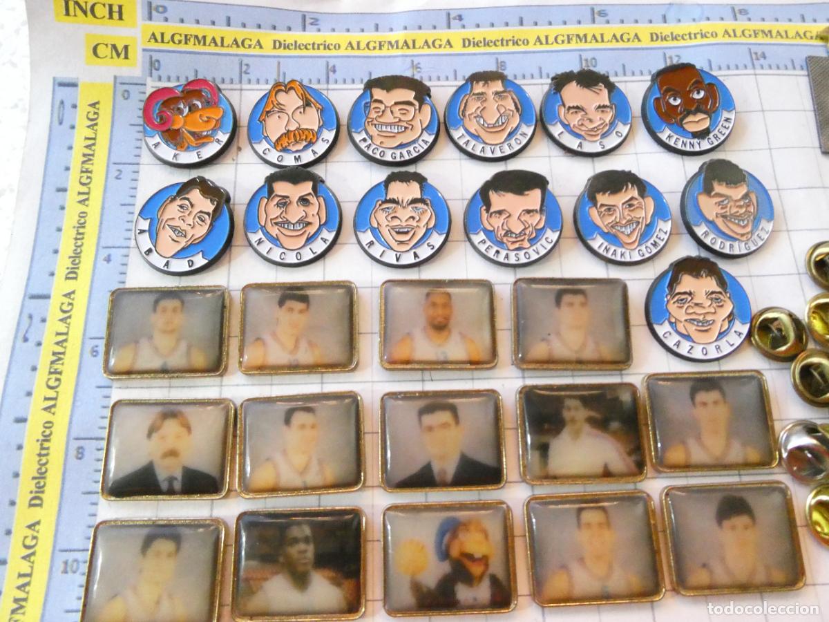 Coleccionismo deportivo: LOTE 27 PINS BALONCESTO BASKET UNICAJA MAYORAL MARISTAS M&Aacute;LAGA TAU VITORIA?. COMAS PERASOVIC LASO