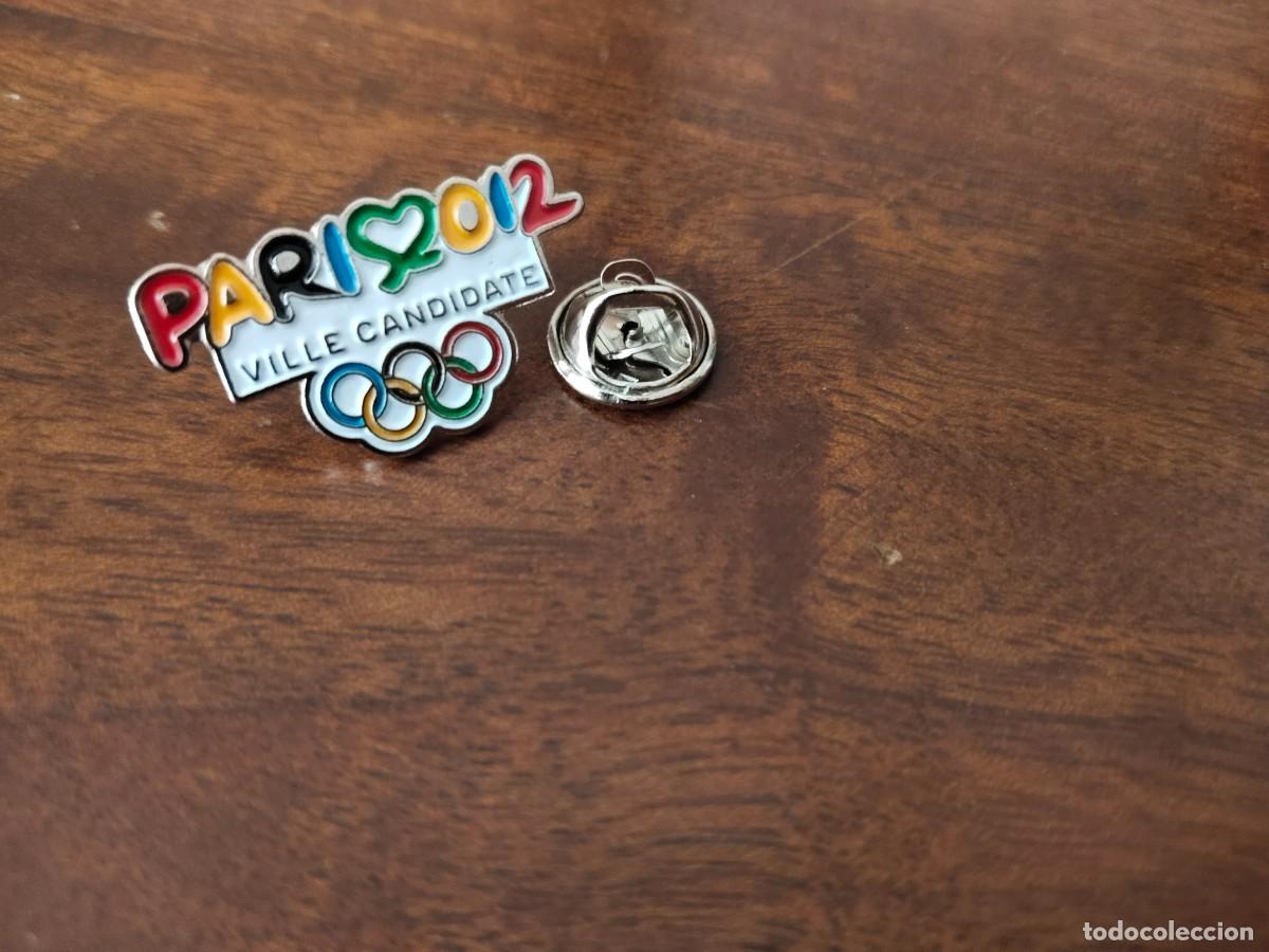 Coleccionismo deportivo: Pin oficial de Candidatura Ol&iacute;mpica Par&iacute;s 2012.