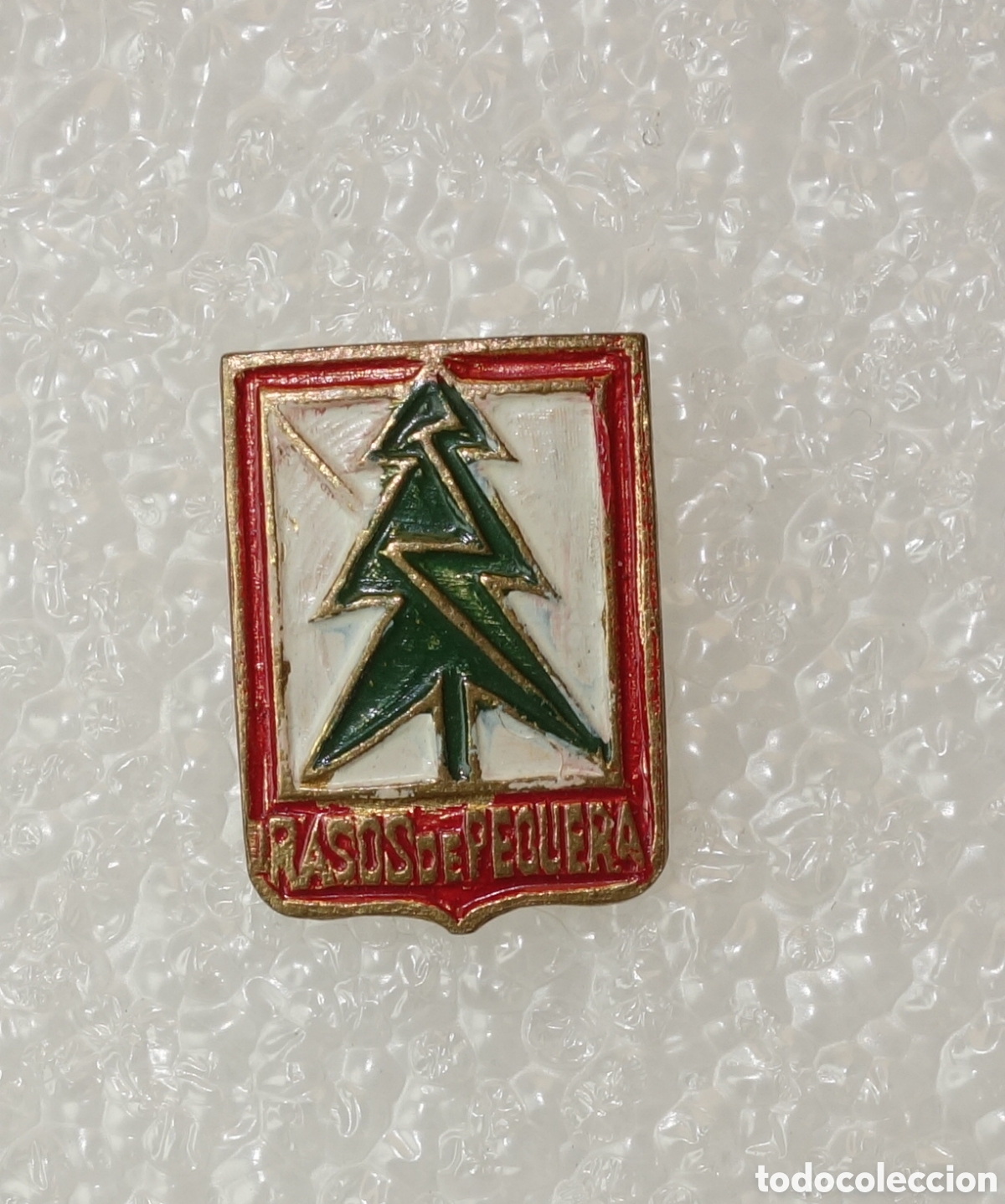 Coleccionismo deportivo: Broche insignia vintage estaci&oacute;n de esqu&iacute; Rasos de Peguera