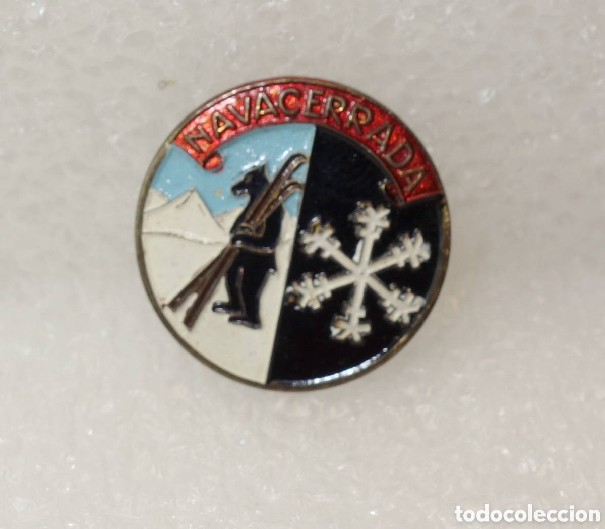 Coleccionismo deportivo: Pin broche deportivo Navacerrada