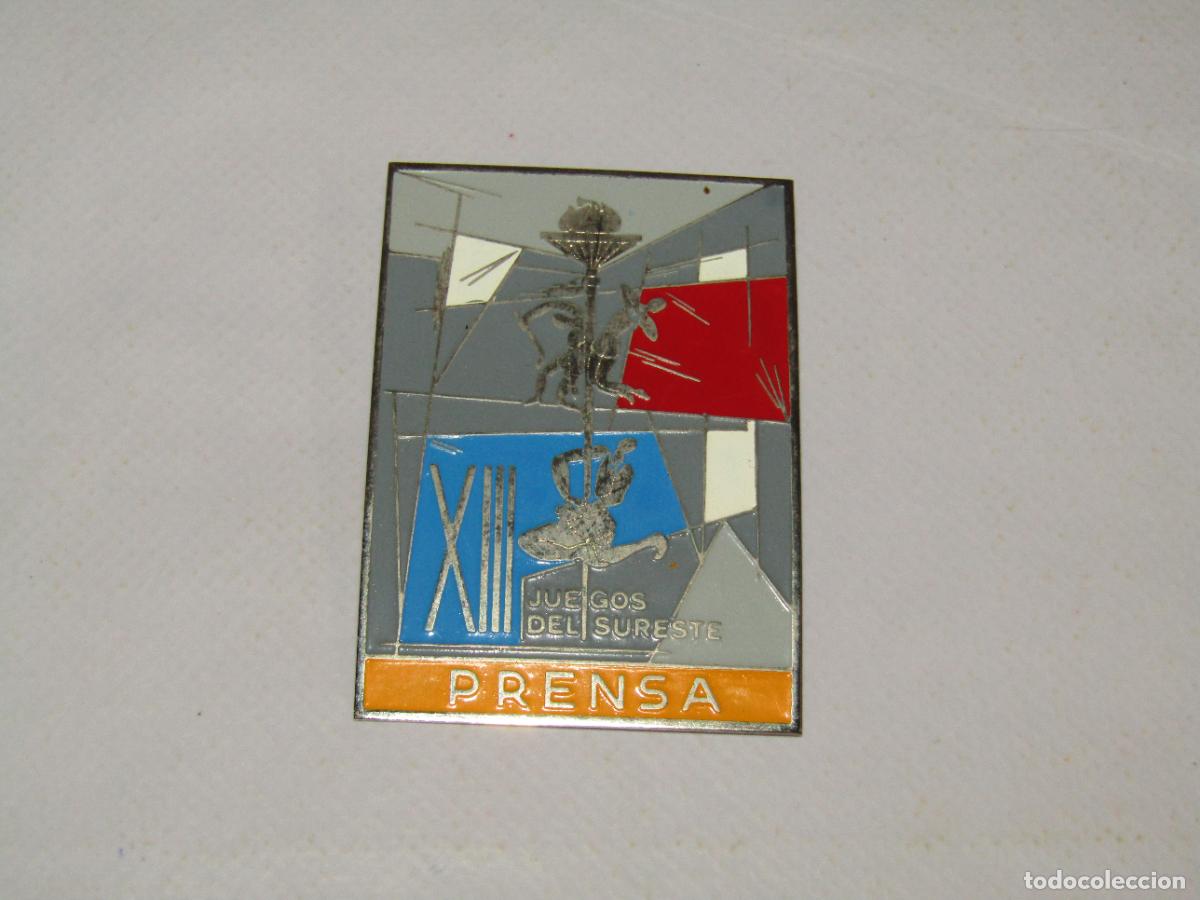 Coleccionismo deportivo: Antigua Placa Identificativa COMIT&Eacute; HONOR en Imperdible XIII JUEGOS DEL SURESTE en Alicante A&ntilde;o 1971