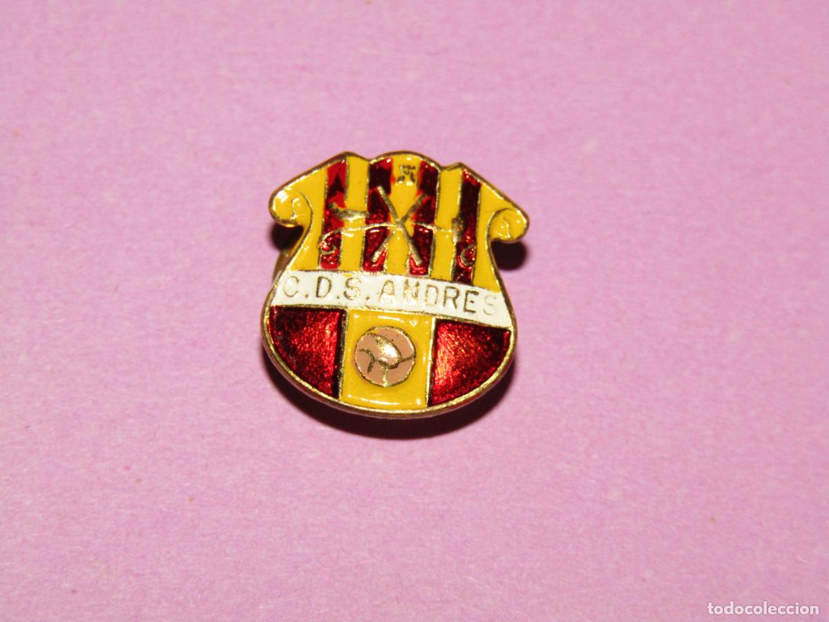Coleccionismo deportivo: Antigua Insignia de Ojal o Solapa del C.D.S. ANDR&Eacute;S - Club Deportivo San Andr&eacute;s de Hockey Patines
