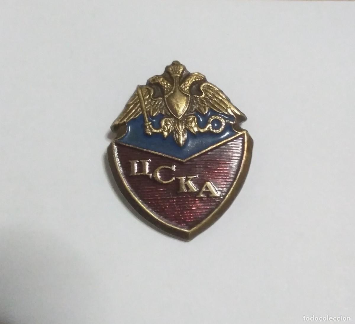 Coleccionismo deportivo: Antiguo Pin esmaltado del CSKA de Moscu