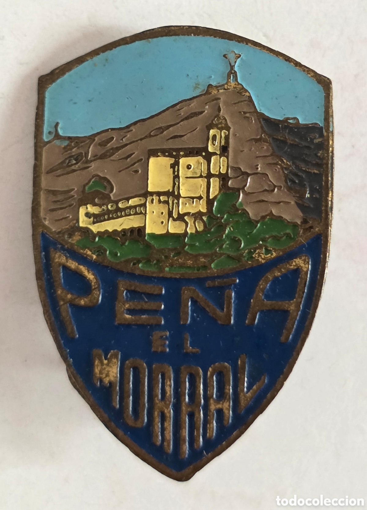 Coleccionismo deportivo: Insignia aguja Pe&ntilde;a El Morral - Graus Huesca Arag&oacute;n - Escalada V&iacute;a Ferrata K2