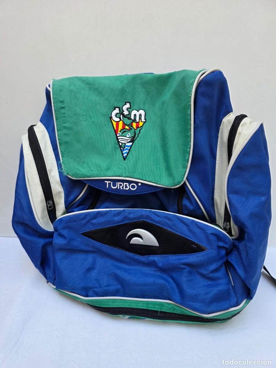 Coleccionismo deportivo: Mochila deportiva de nataci&oacute;n Turbo - Club Esportiu Mediterrani (C.E.M.)