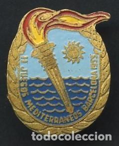Coleccionismo deportivo: INSIGNIA, PIN ANTIGUO, II JUEGOS MEDITERR&Aacute;NEOS DE BARCELONA, 1955