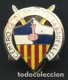 Coleccionismo deportivo: F&Uacute;TBOL, INSIGNIA, PIN, CENTRO DEPORTES SABADELL C.F.