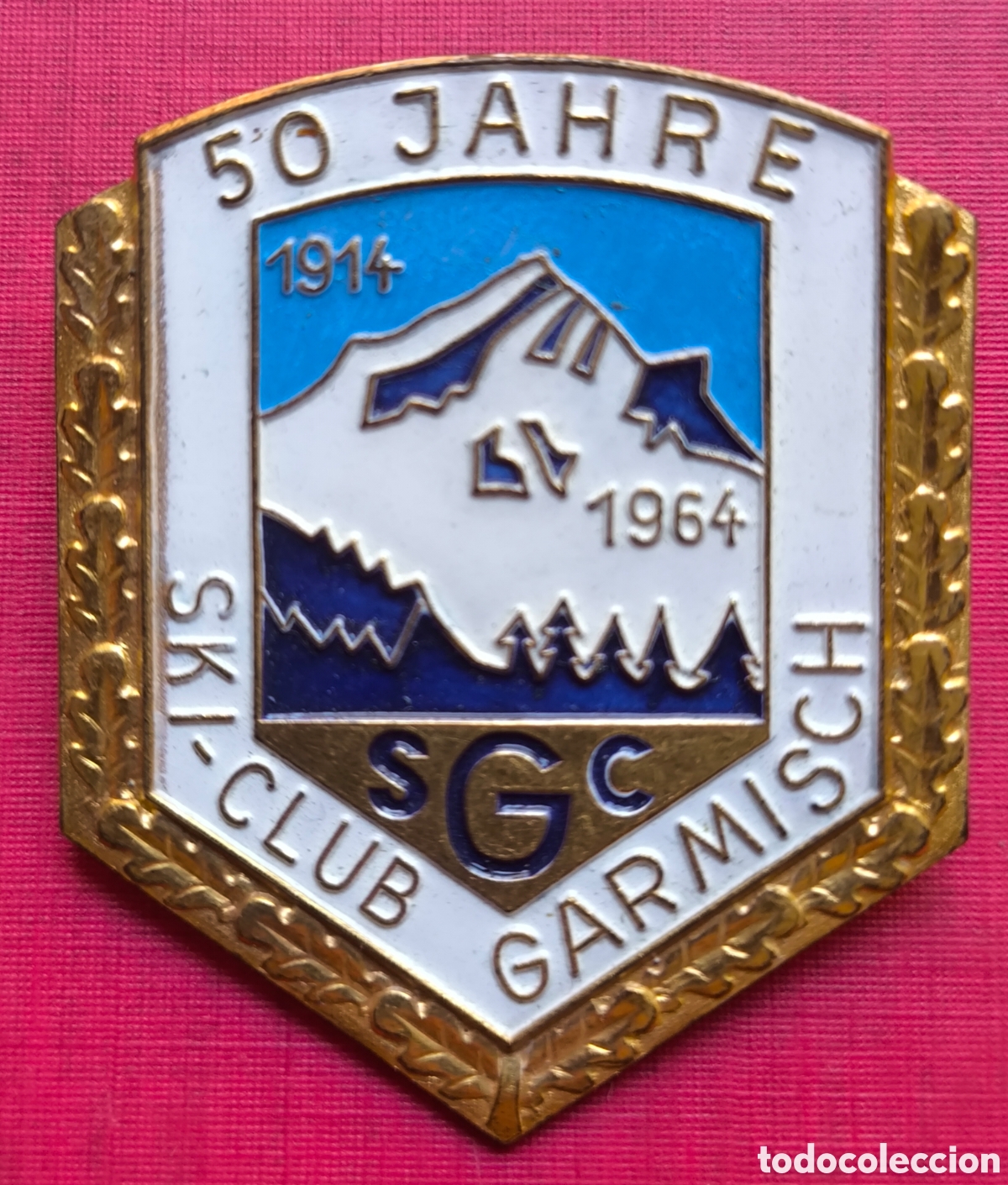 Coleccionismo deportivo: SKI CLUB GARMISCH BADGE 50 JAHRE 1914 - 1964