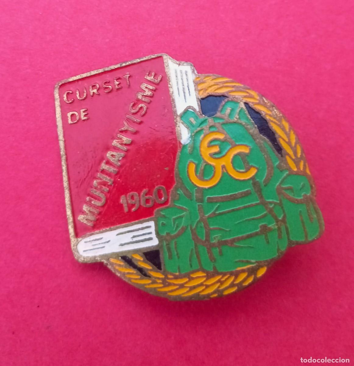 Coleccionismo deportivo: Insignia 1960 Union Excursionista de Catalu&ntilde;a. A&ntilde;o 1960.