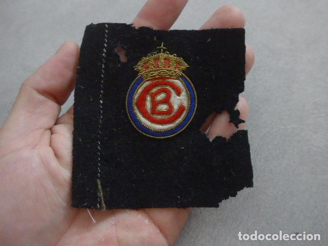 Coleccionismo deportivo: Antiguo parche original de Real Cub de Tennis de Barcelona de Alfonso XIII, modelo fundacion de 1899