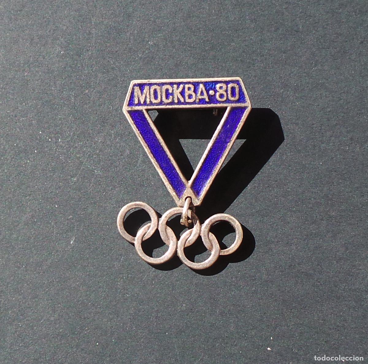 Sports collectibles: INSIGNIA SOVI&Eacute;TICA CONMEMORATIVA DE LOS JUEGOS OL&Iacute;MPICOS DE MOSC&Uacute; 1980 (XXII OLIMPIADA)
