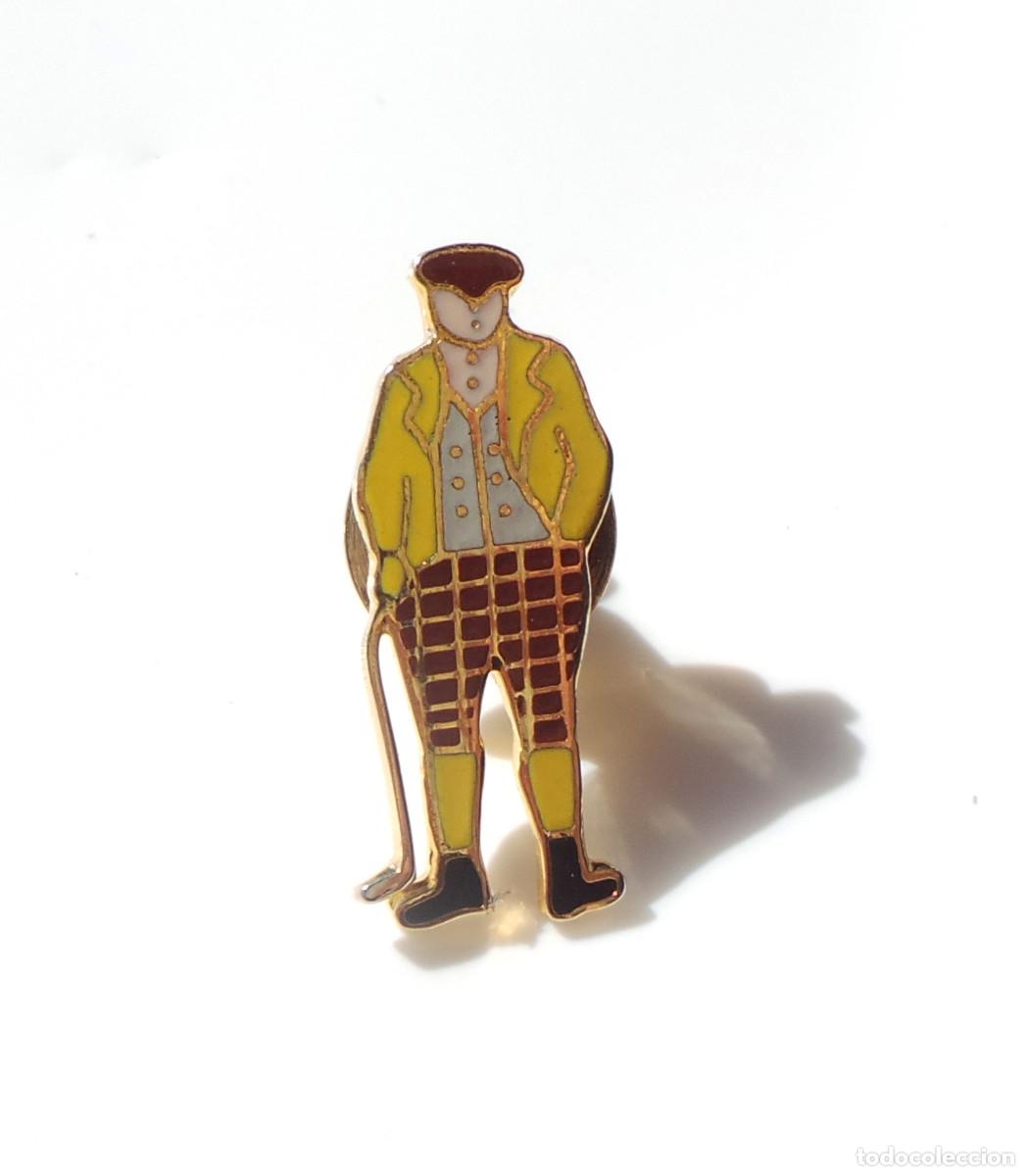 Sammelleidenschaft Sport: PIN METAL FIGURA CL&Aacute;SICA DE UN GOLFISTA DE &Eacute;POCA