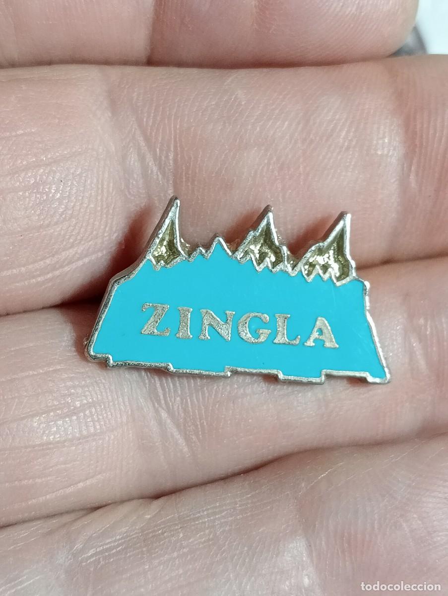 Coleccionismo deportivo: INSIGNIA ZINGLA MONTA&Ntilde;A ESQUI ALPINISMO MONTA&Ntilde;ISMO PINS SKY
