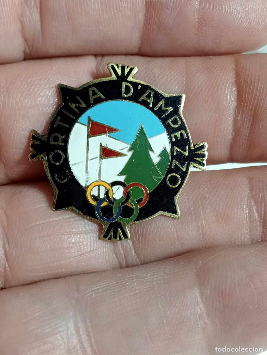 Coleccionismo deportivo: INSIGNIA MONTA&Ntilde;A CORTINA D' AMPEZZO 1956 JUEGOS OLIMPICOS INVIERNO ESQUI ALPINISMO MONTA&Ntilde;ISMO PINS