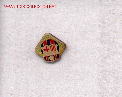 Sports collectibles: 13ebarca10. Escudo, bandera y laureles FCB