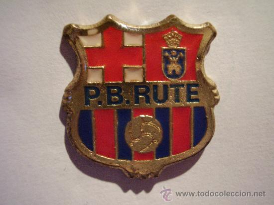 Coleccionismo deportivo: Pe&ntilde;a  Barcelonista   de Rute en plateado