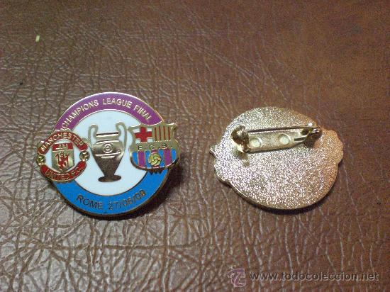 Sammelleidenschaft Sport: Pin Final Champions Legue de Aguja ROMA 2009 F. C Barcelona Manchester United