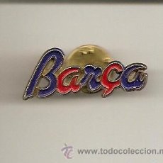 Coleccionismo deportivo: ESCASO Y ORIGINAL PINS BARCA - FUTBOL CLUB BARCELONA LETRAS TROQUELADAS CON LOS COLORES AZUL Y GRANA. Lote 27414650