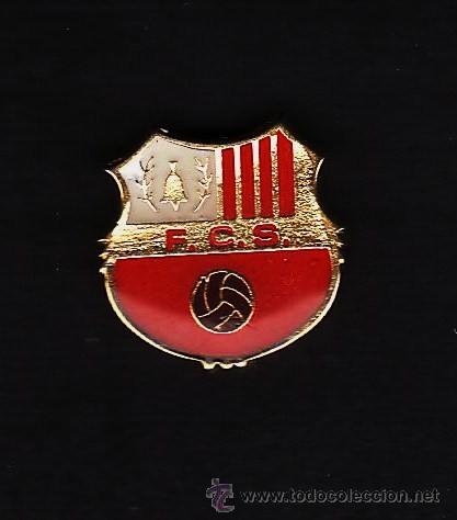 Coleccionismo deportivo: pin - futbol - f.c. santboia - sant boi llobregat / barcelona - metal lacado - ep 4/2