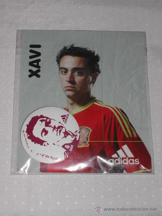 Sports collectibles: Chapa - Xavi del Bar&ccedil;a - Adidas - 4,50 cent&iacute;metros.