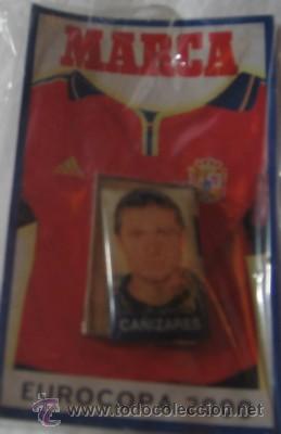 Coleccionismo deportivo: MARCA, EUROCOPA 2000, PIN DE CA&Ntilde;IZARES - Foto 1