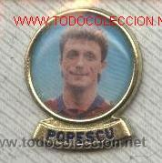 Coleccionismo deportivo: Pin Barcelona - Popescu - Foto 1