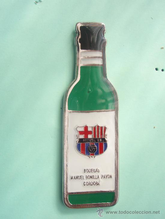 Collectionnisme sportif: Pin's  botella de Vino del F.C.Barcelona