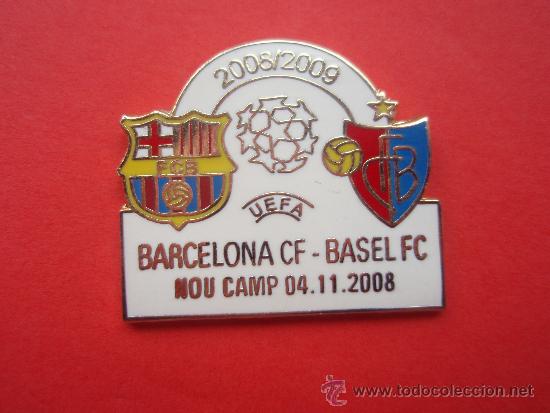 Coleccionismo deportivo: Pin's de la Uefa   Barcelona  Basell cf.Nou Camp 4 del 8 del 2.008