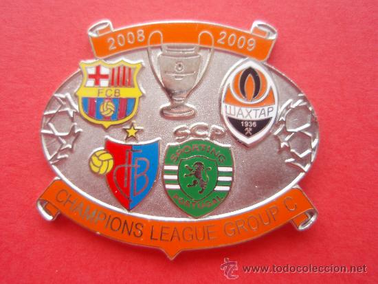 Sammelleidenschaft Sport: Pin Champions League 2008 2009 Primera Fase F C Barcelona Bar&ccedil;a Basilea Shacktar Donesk Lisboa