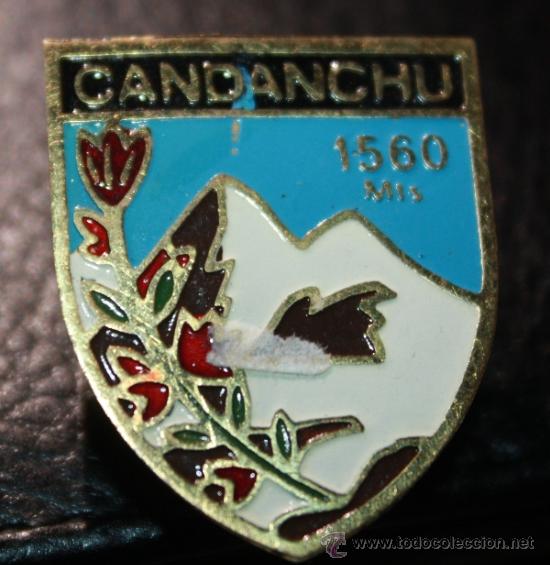 Coleccionismo deportivo: INSIGNIA DE ESQUI-SKI A&Ntilde;OS 50 CANDANCHU