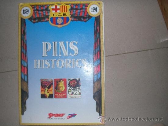Sammelleidenschaft Sport: BARÇA. COLECCION COMPLETA 8 PINS Y 8 LAMINAS CON CARPETA
