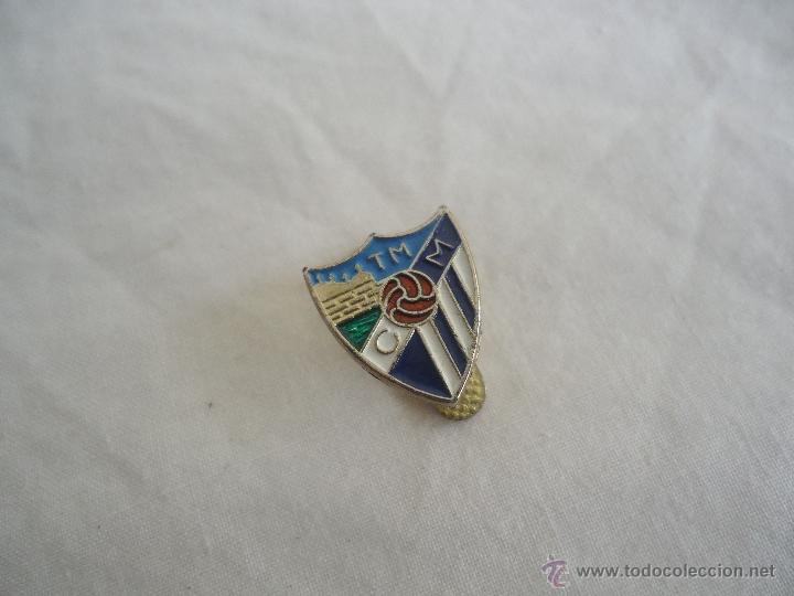 Collezionismo sportivo: ANTIGUO PIN DE SOLAPA DEL MALAGA FUTBOL EQUIPO ANDALUCIA DE FUTBOLI, PIN DEL MALAGA