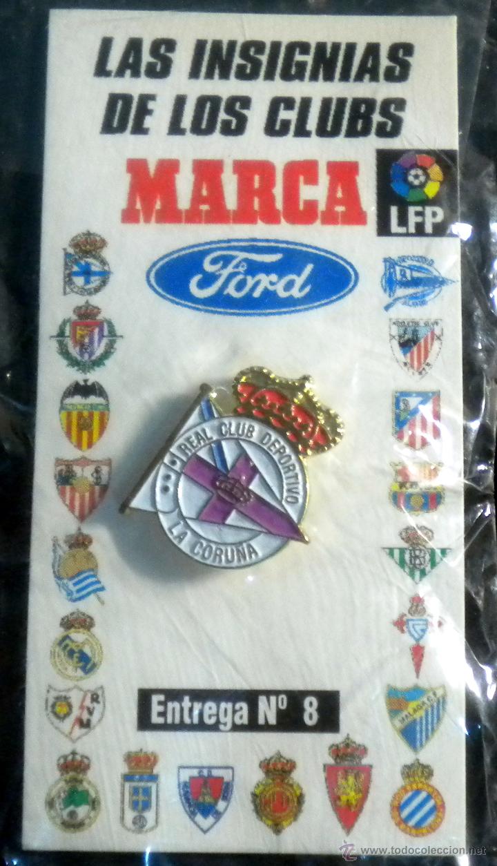 Collectionnisme sportif: PIN MARCA NUEVO DEPORTIVO DE LA CORU&Ntilde;A FUTBOL FOOTBALL