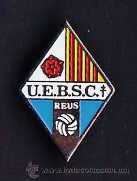 Coleccionismo deportivo: pin - futbol - u.e.b. santes creus - reus / tarragona - metal esmaltado - ep 4/2