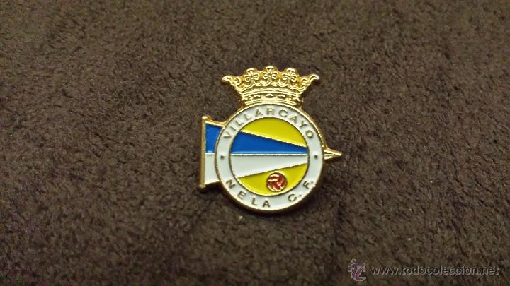 Collezionismo sportivo: PIN ESCUDO EQUIPO VILLARCAYO NELA CLUB FUTBOL (CLUB DE BURGOS CASTILLA LEON)