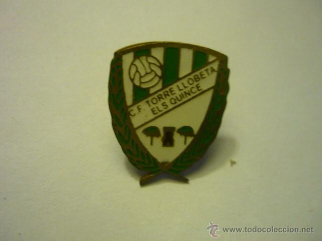 Collezionismo sportivo: pin futbol fed.catalana torre llobeta -els quince