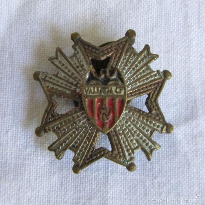 Sammelleidenschaft Sport: Antigua insignia pin de solapa Valencia Club de F&uacute;tbol
