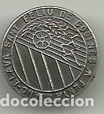 Colecionismo desportivo: (P-255)INSIGNIA DE SOLAPA PENYA BLANC-BLAVA SANT FELIU DE CODINES ( R.C.D.ESPANYOL)