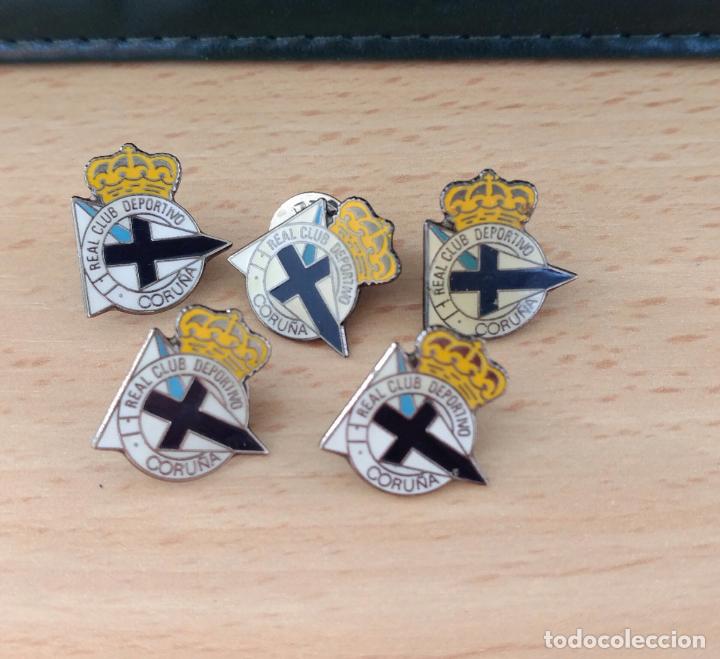 Collezionismo sportivo: insignia solapa pins, escudo real club deportivo de la coru&ntilde;a de futbol