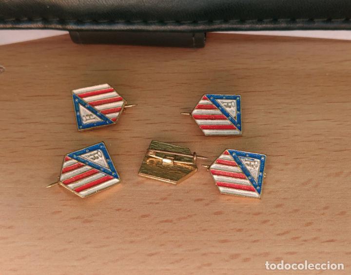Sammelleidenschaft Sport: insignia solapa alfiler, escudo club atletico de madrid de futbol