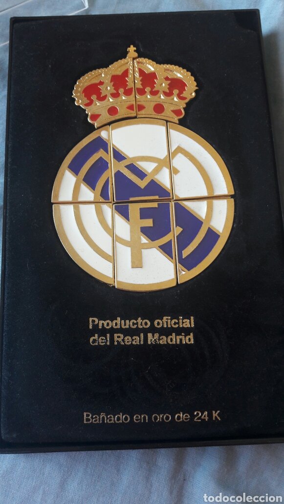 el escudo del real madrid bañado en oro de 24 k - Acheter Pin's de football  sur todocoleccion
