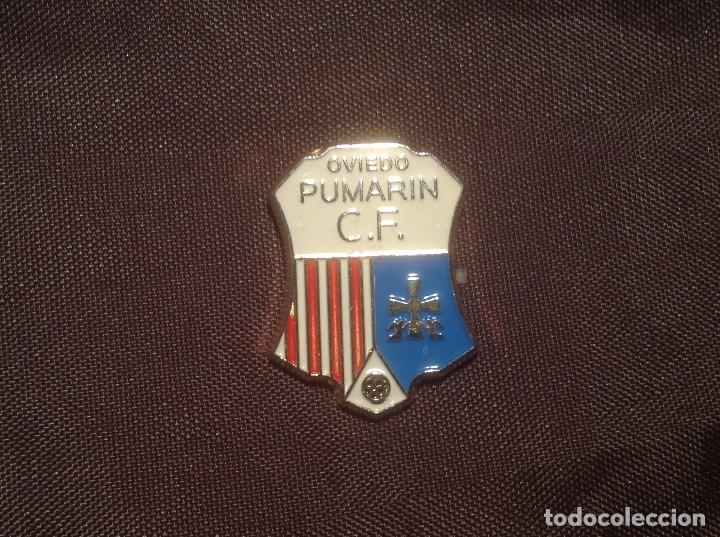 Colecionismo desportivo: Pin Sin Aguja Oviedo Pumarin