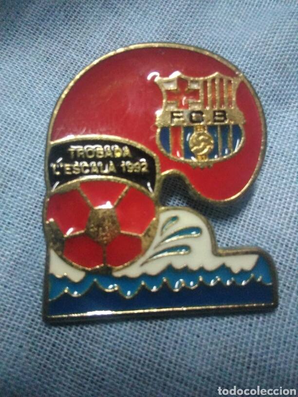 Collezionismo sportivo: Pin F C Barcelona penya Pe&ntilde;a Barcelonista L Escala 1992