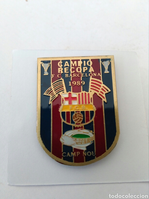 Collezionismo sportivo: Pin F C Barcelona Bar&ccedil;a Campio Recopa 1989