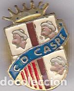 Coleccionismo deportivo: INSIGNIA DE SOLAPA C.D. CASPE - Foto 1