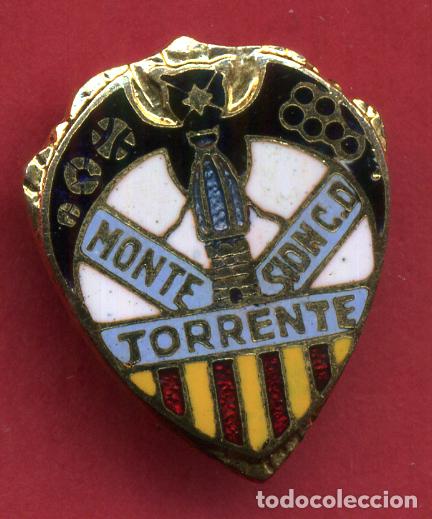 Colecionismo desportivo: PIN FUTBOL , MONTE SION TORRENTE VALENCIA , NO SE SI ES FUTBOL , SOLAPA , ANTIGUO , ORIGINAL , PF3