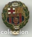 Coleccionismo deportivo: (P-356)INSIGNIA DE SOLAPA C.F.BARCELONA 1899-1949 (50 ANIVERSARIO)