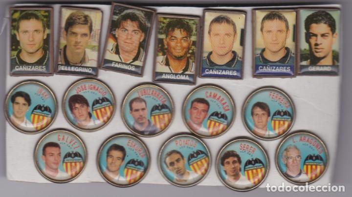 Coleccionismo deportivo: LOTE DE 17 PINS DEL CLUB DE FUTBOL VALENCIA (FOOTBALL)  GERARD-CA&Ntilde;IZARES-ARAGONES-ZUBIZARRETA-FARINO